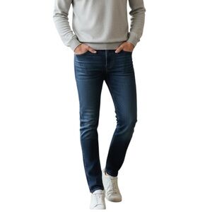 PAIGE Federal Slim Straight Jeans Mens 30 Dark Blue Stretch Denim 32x28
Q